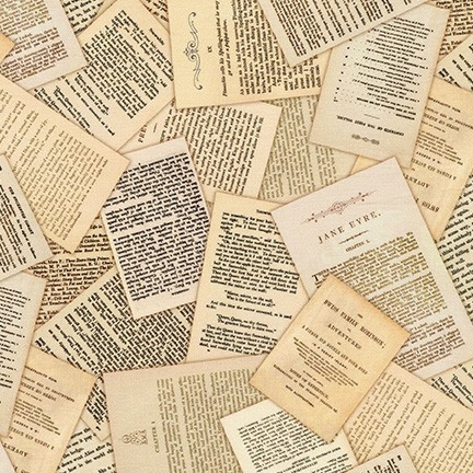 Library of Rarities Wide fabric