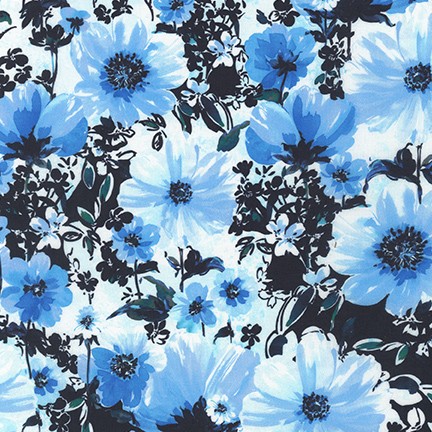 Wishwell: Wild Blue Lawns fabric