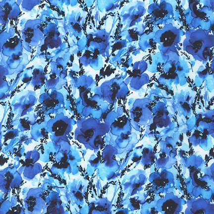 Wishwell: Wild Blue Lawns fabric