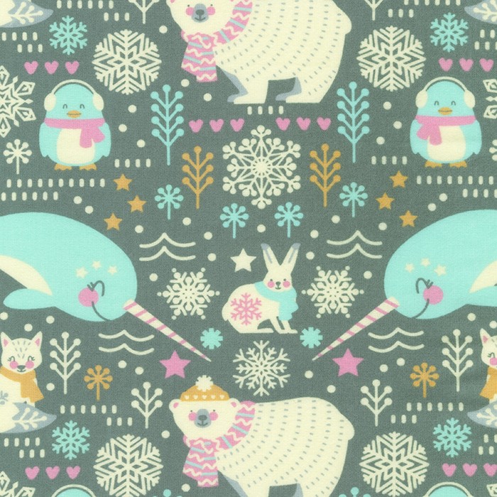 Wishwell: Snow Snuggles Flannel fabric