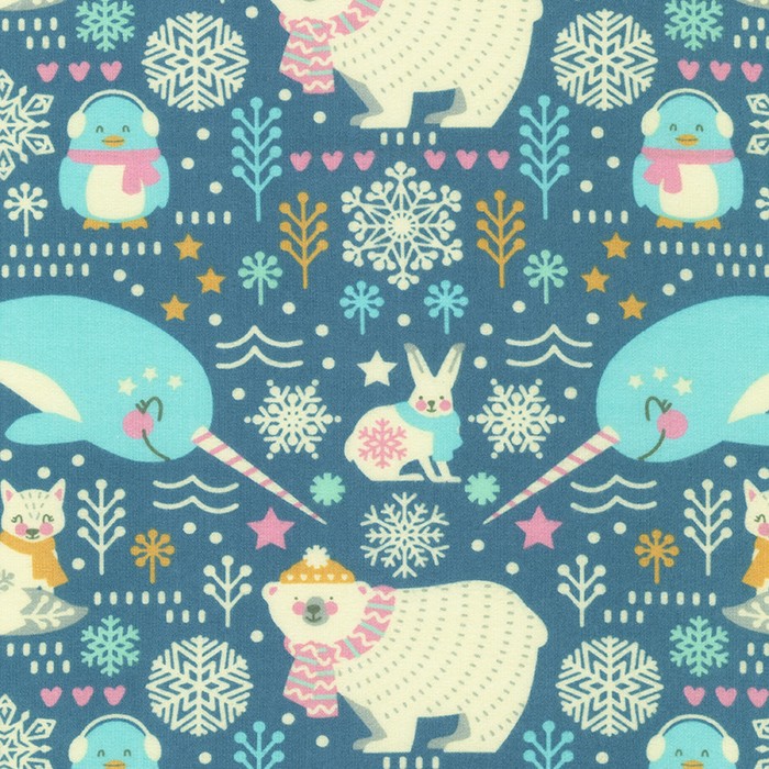 Wishwell: Snow Snuggles Flannel fabric