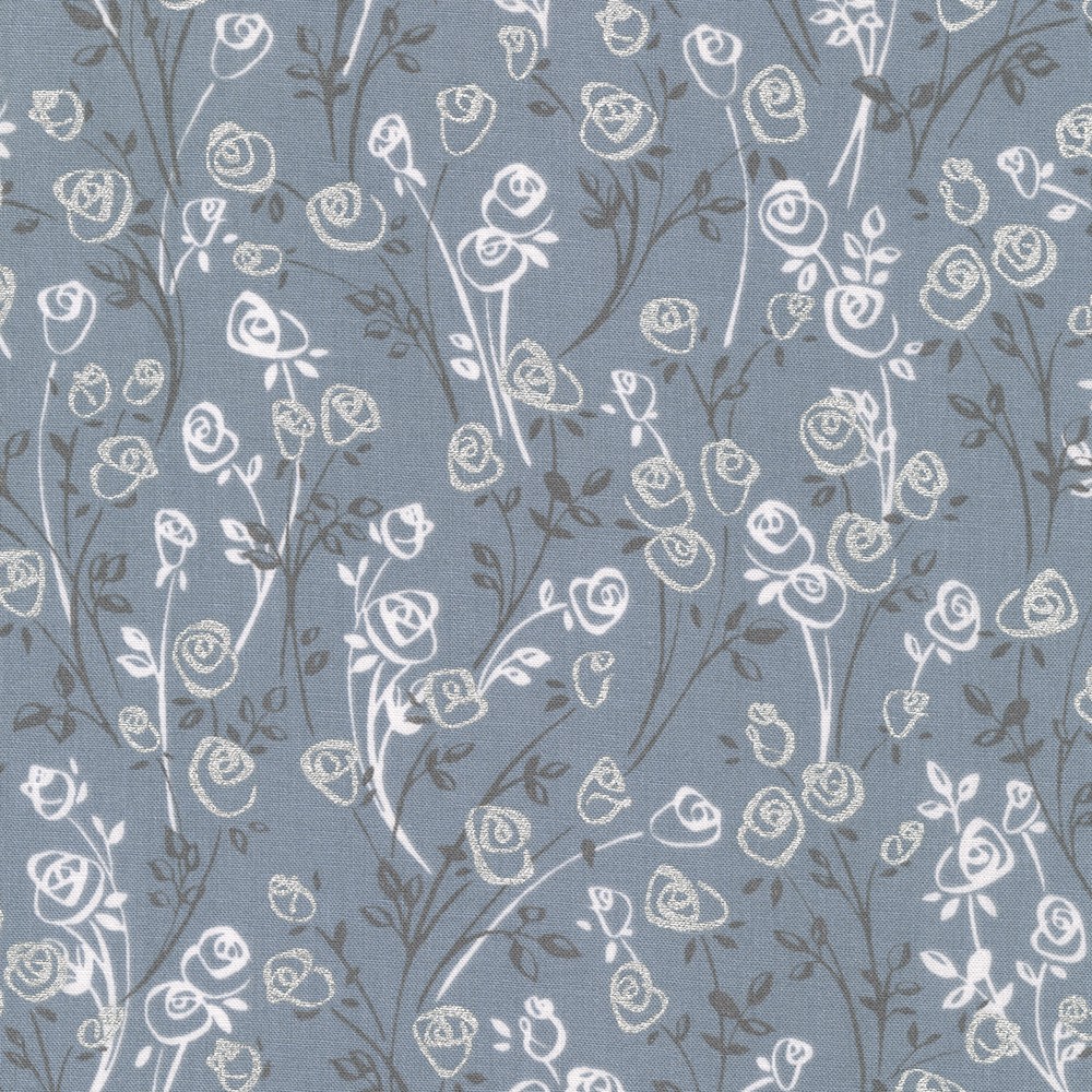 Robert Kaufman Fabrics WELM21434186 SILVER by Vanessa Lillrose