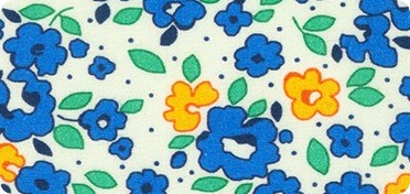 Pattern Baskets of Blooms Lawn