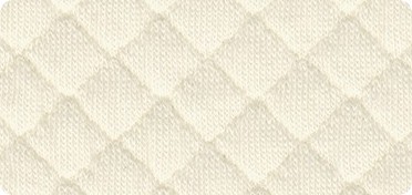 Pattern Matelasse Diamond Knit 1/4