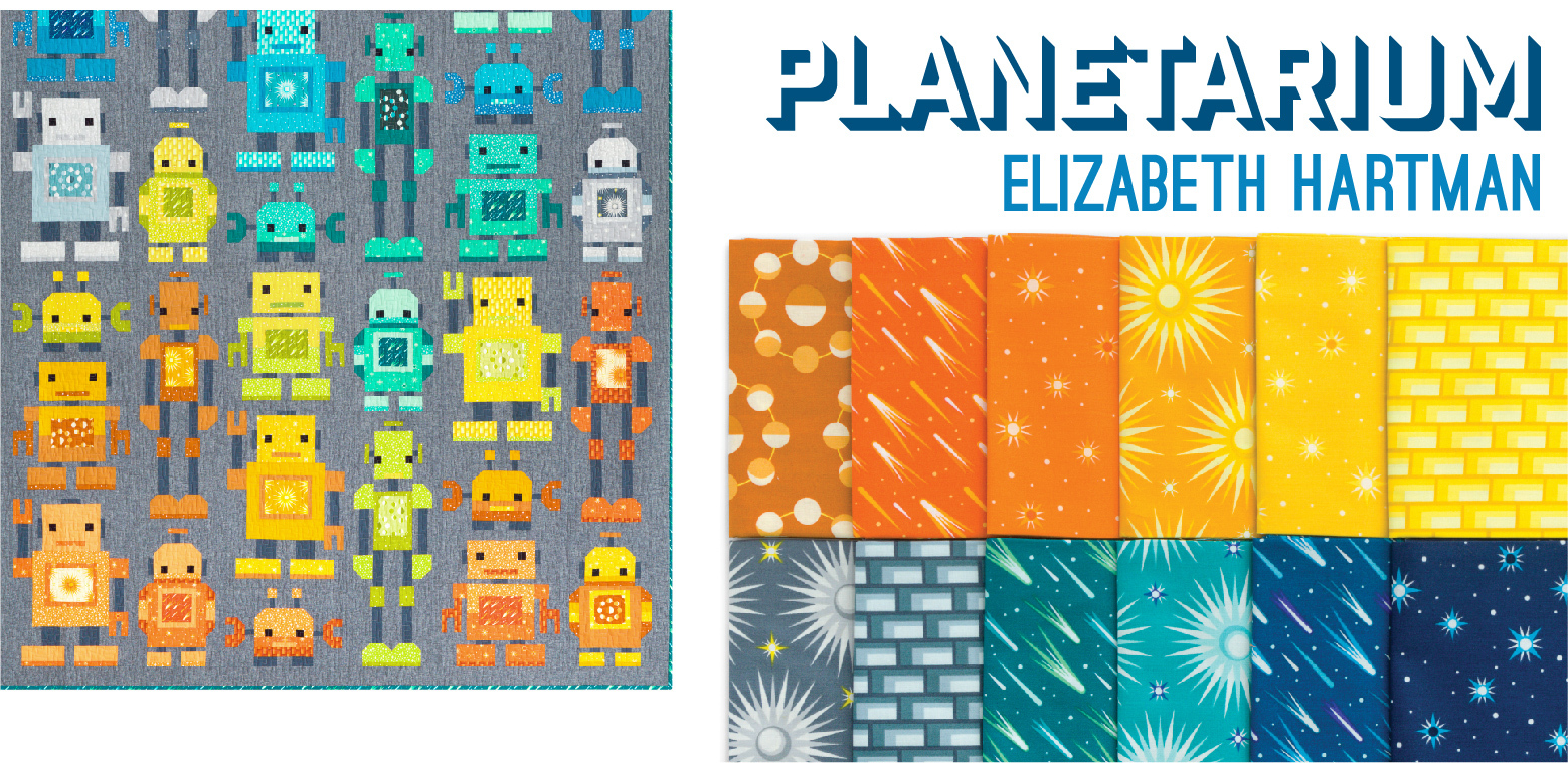 Elizabeth Hartman Quilt Pattern Robots