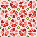 Fabric Berry Blossoms Quilt