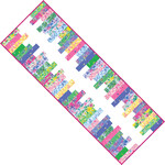 Fabric Stacked Strips Runner