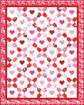 Fabric Blossoms and Hearts
