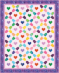 Fabric Blossoms and Hearts