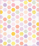 Pattern Hexie Framed: Warm Brigh