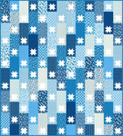 Flowerhouse Daisy's Bluework by Debbie Beaves for Robert Kaufman