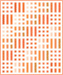 Pattern Dot and Dash: Orange