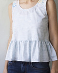 Fabric Peplum Top