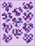 Fabric Scrappy Hearts