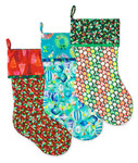 Fabric Sleigh Bell Stockings
