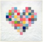Fabric Pixelated heart