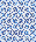 Pattern Cheery Postage Stamp: Blue