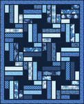 Pattern Festive Strips: Blue