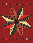 Pattern Big Star Diamond: Crimson