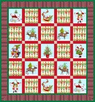 Fabric Christmas Checkerboard