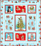 Fabric Meowy Christmas