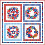 Pattern Independence Day Wall Hanging