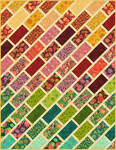 Jeweled Leaves - Botanic 58 x 72 Quilt Kit - By Parvaneh Holloway