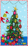 Fabric Grinchmas Tree Countdown