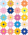 Fabric Flower Tiles Quilt