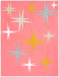 Fabric Stars Over Pink Flamingo