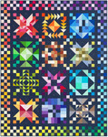 Pattern Kona Block of the Month Color Patchwork Party: Navy