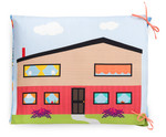 Fabric Let's Play House Pillow