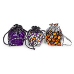 Pattern Lined Drawstring Bag