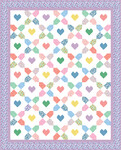 Fabric Blossoms and Hearts