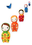 Fabric Little Kukla Dolls