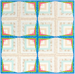 Fabric Starlight Log Cabin
