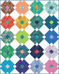 Fabric Flower Tile Quilt