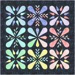 Fabric Patchwork Petals Quilt