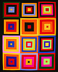 Fabric Colorful Kona Squares