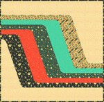Fabric Retro Stripe