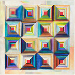 Pattern Albers Log Cabin