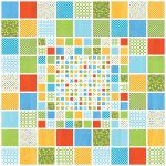 Fabric Mosaic Lap Quilt