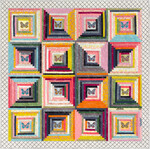 Fabric Log Cabin Star