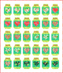 Fabric Farmhouse Mason Jars
