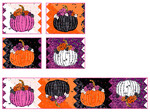 Fabric Pretty Pumpkins Placemats and Runner