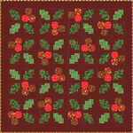 Fabric Holly Jolly Quilt