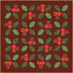 Fabric Holly Jolly Quilt