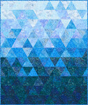 Pattern Triangle Fade: Blue