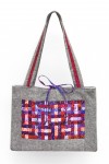 Fabric Woven Mosaic Purse