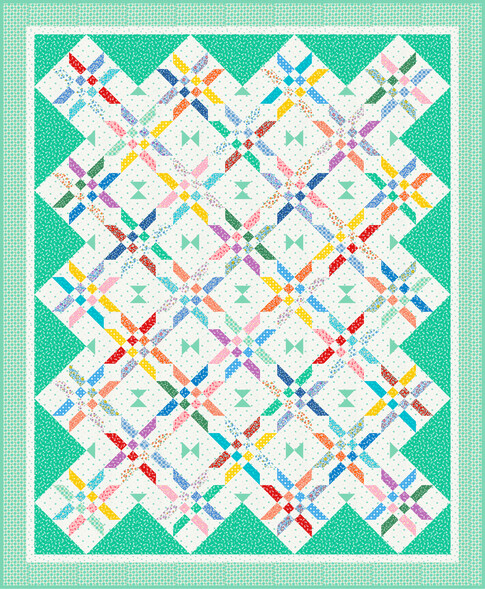 Striped Ribbon Star Designer Pattern: Robert Kaufman Fabric Company